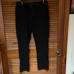Jennifer Lopez black denim jeans